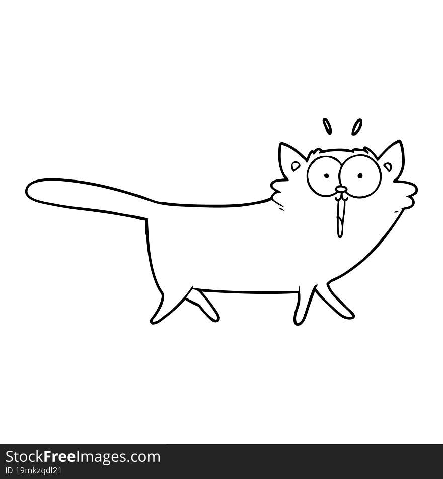 cartoon cat. cartoon cat