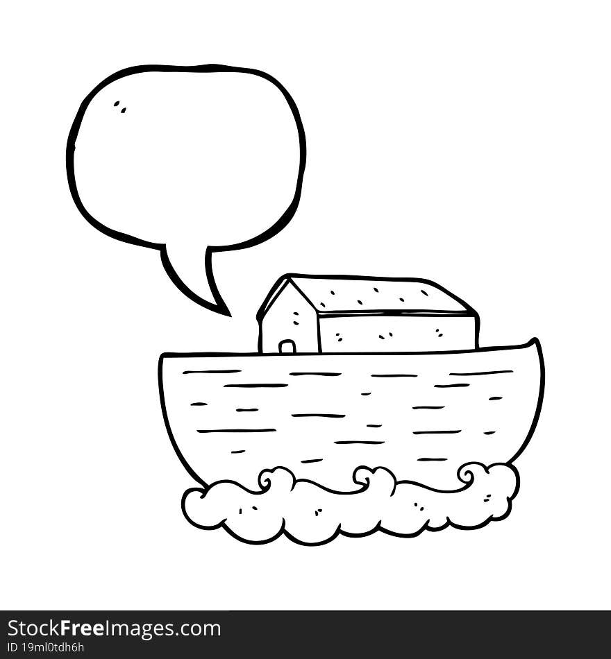 speech bubble cartoon noah s ark