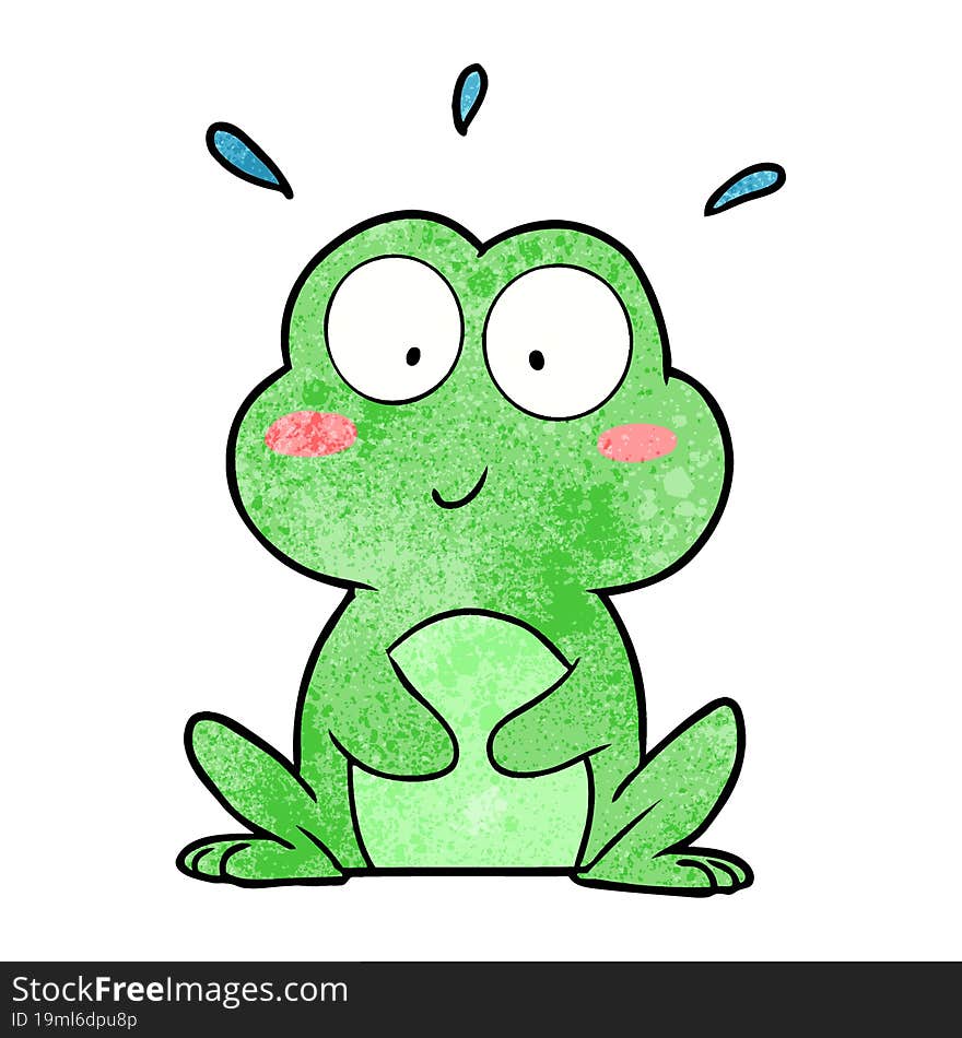 cute cartoon frog. cute cartoon frog