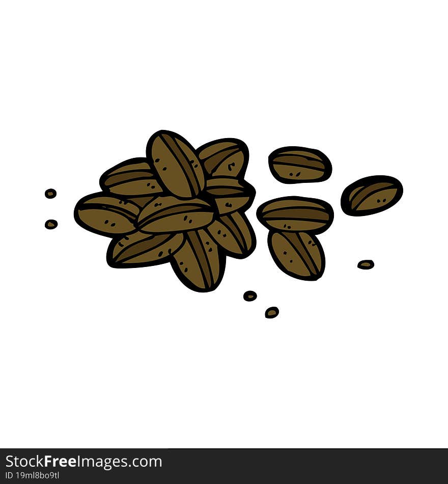 cartoon coffee beans