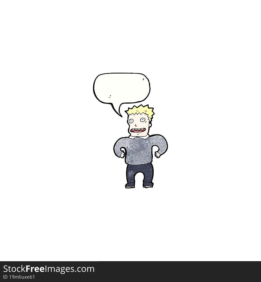 Over Excited Man Cartoon