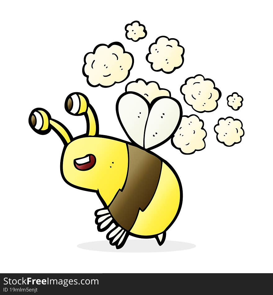 Cartoon Happy Bee