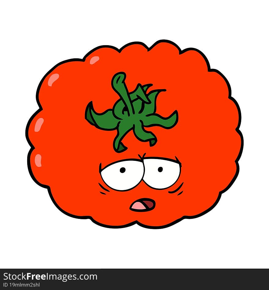 cartoon tomato. cartoon tomato