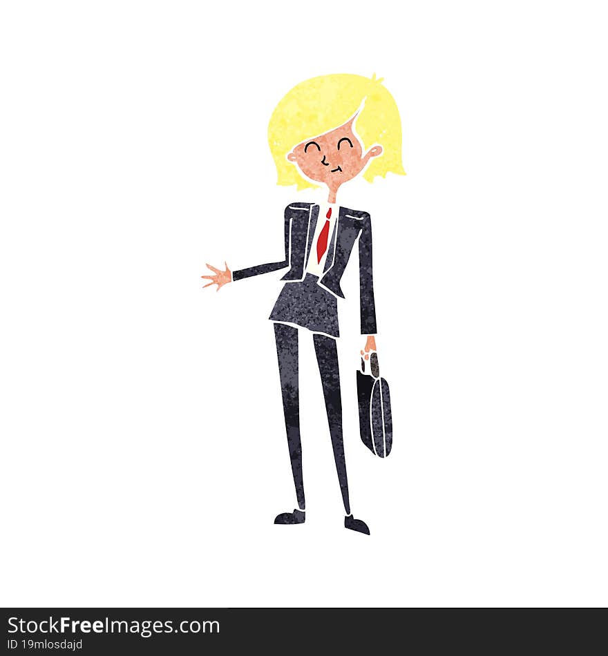 Cartoon Businesswoman