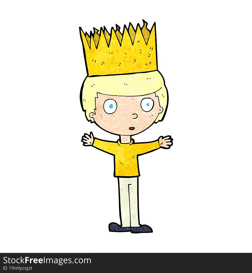 Cartoon Person Wearing Crown