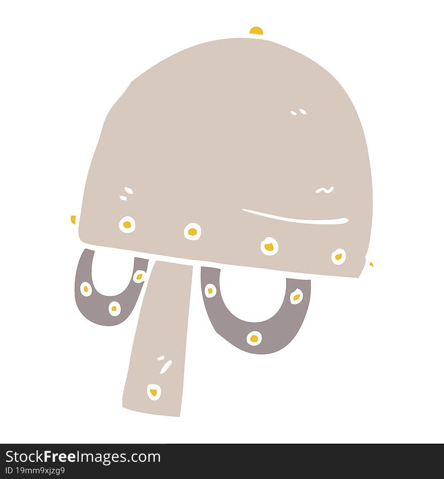 Cartoon Doodle Viking Helmet