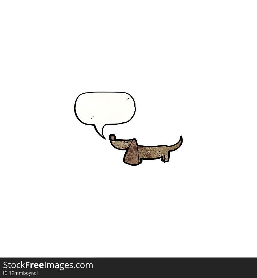 cartoon sausage dog