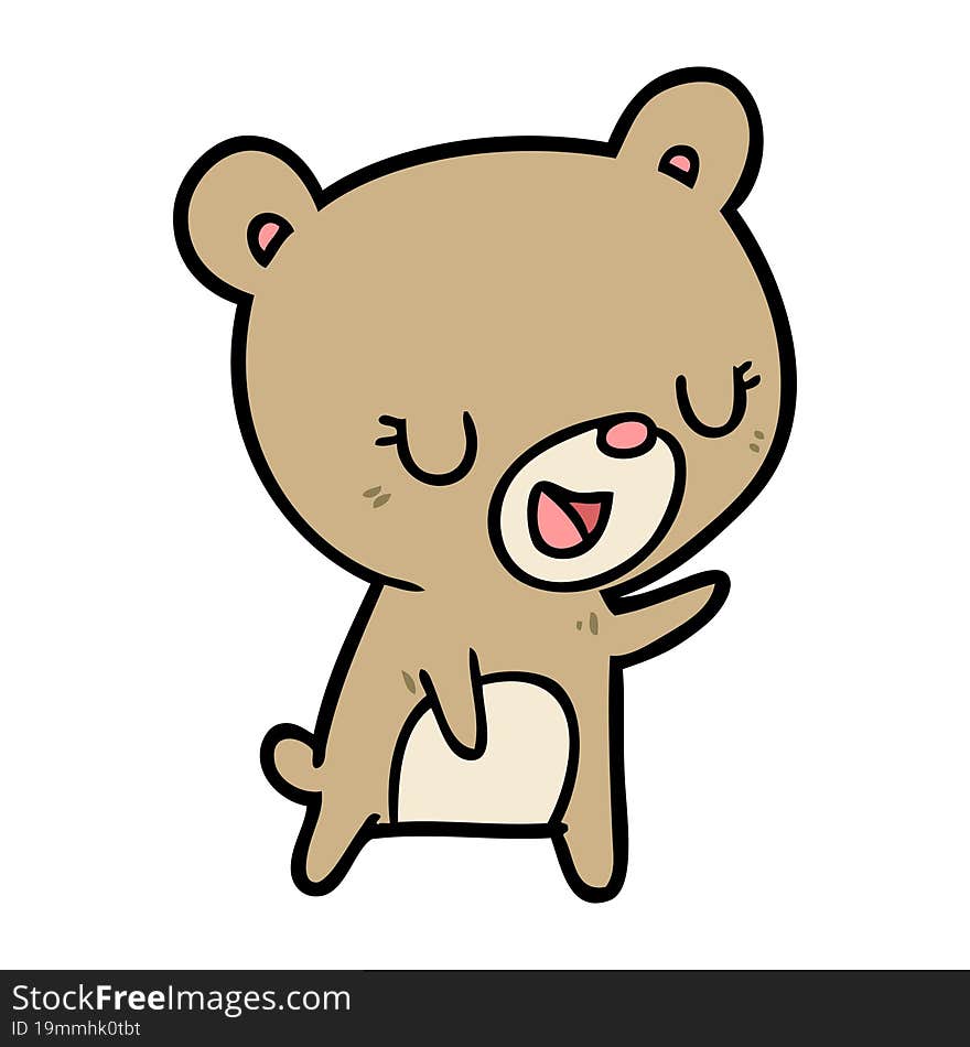 cartoon bear. cartoon bear