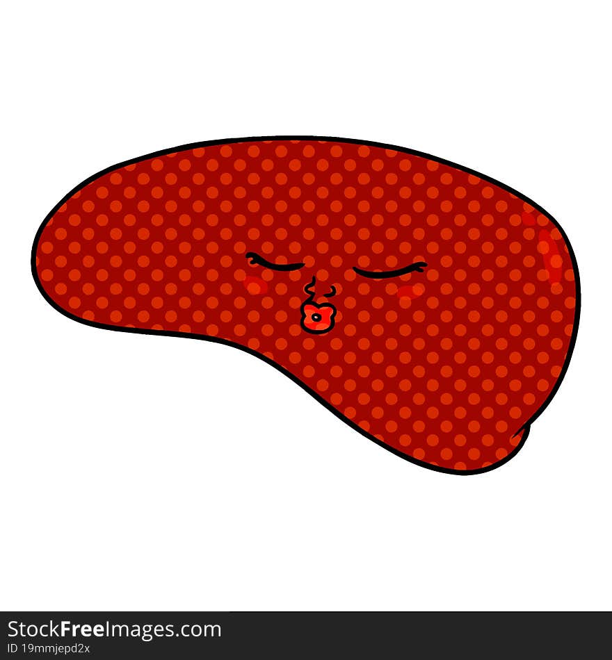 cartoon liver. cartoon liver