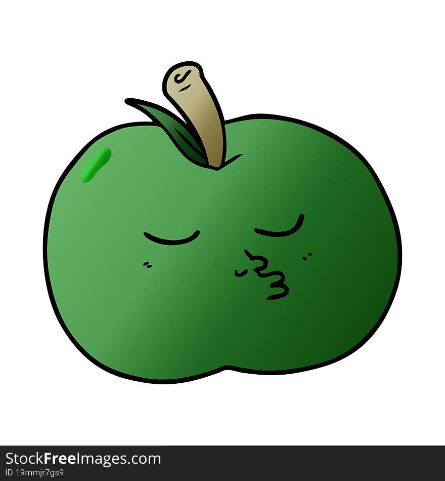 cartoon high quality apple. cartoon high quality apple