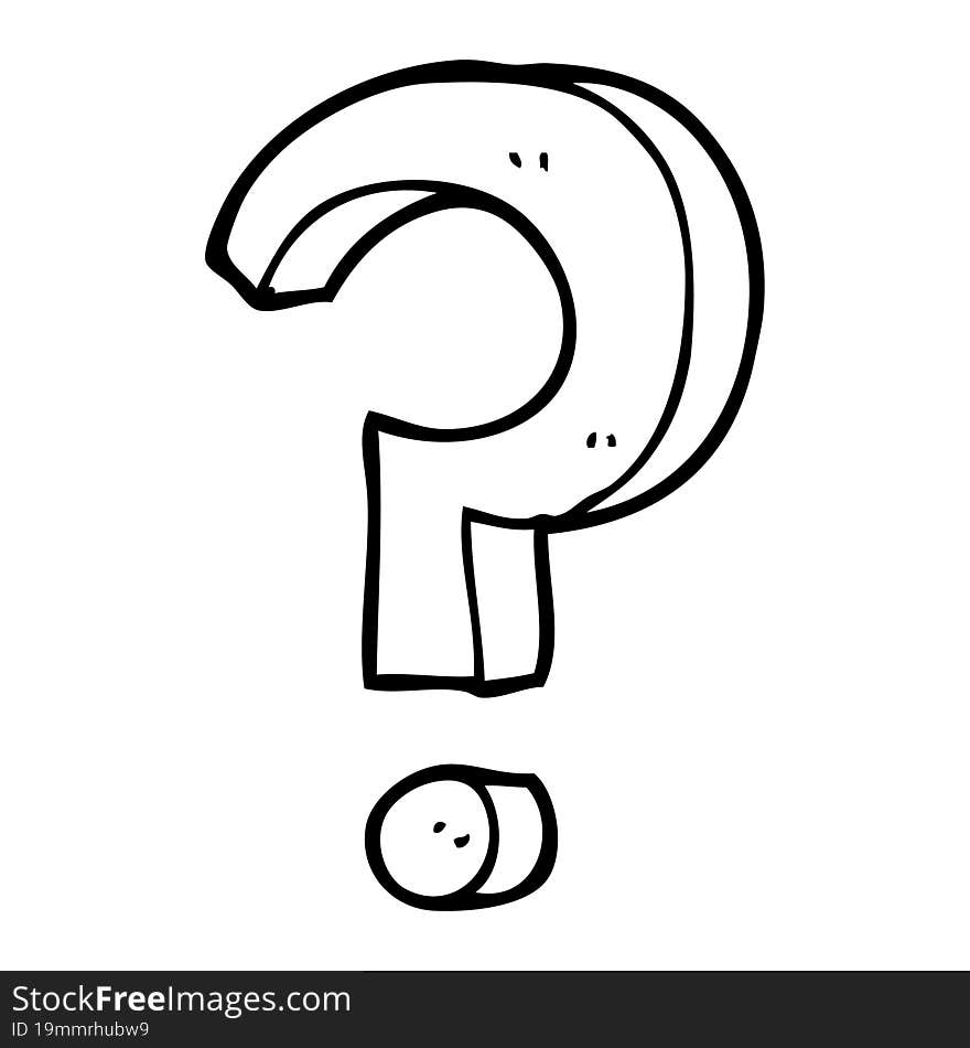 cartoon question mark