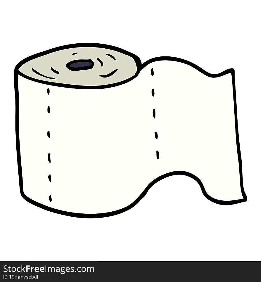 Cartoon Doodle Toilet Roll