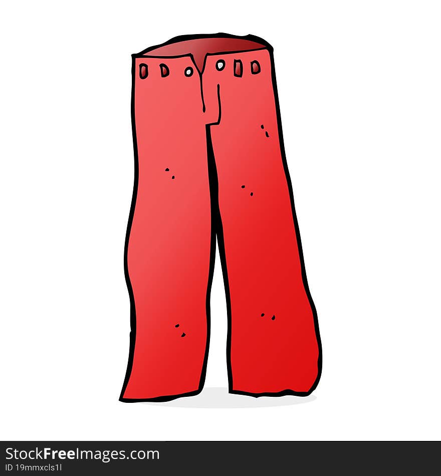 Cartoon Red Pants