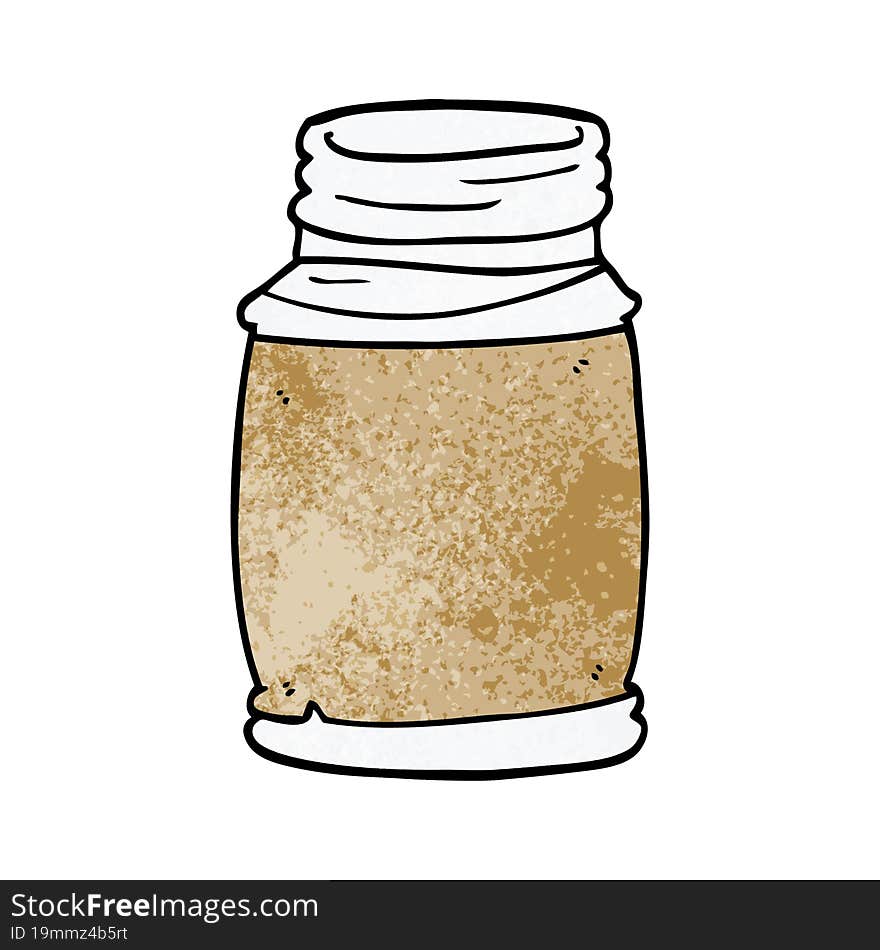 cartoon doodle of a storage jar