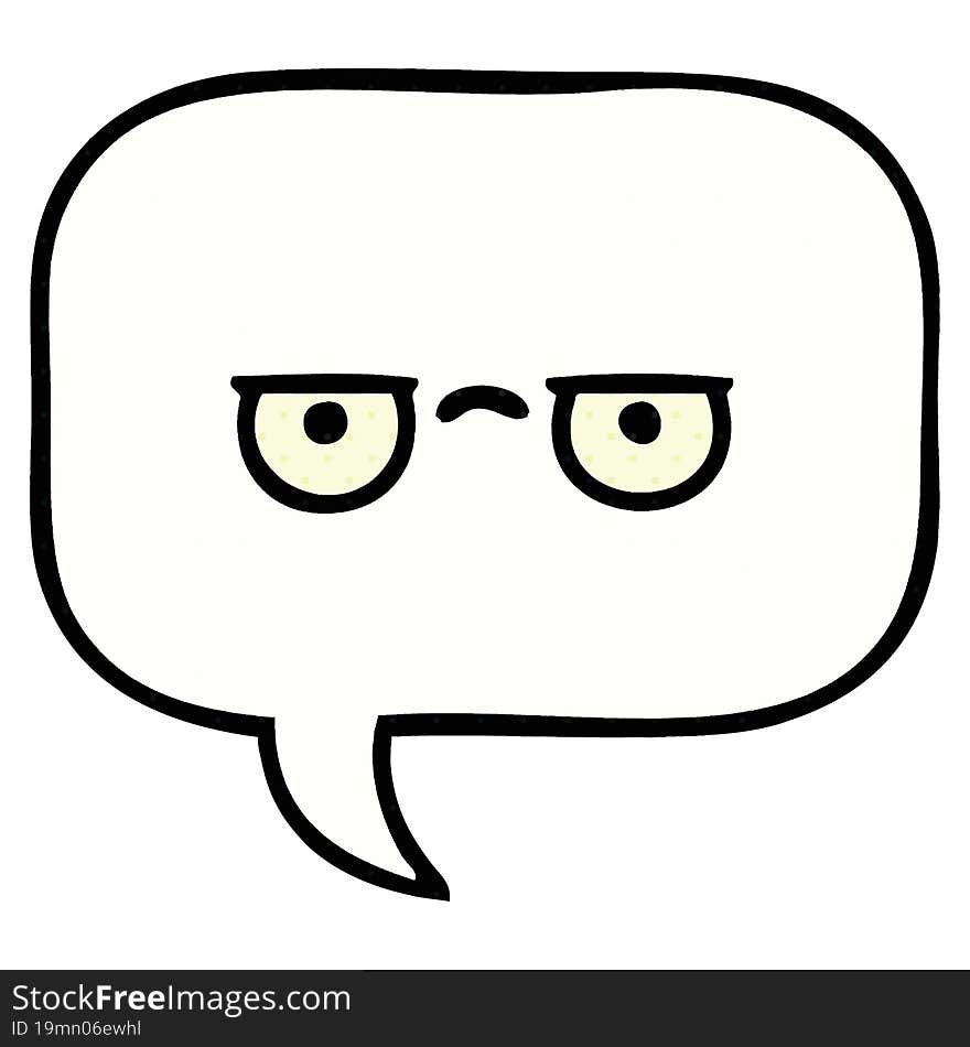 comic book style cartoon speech bubble