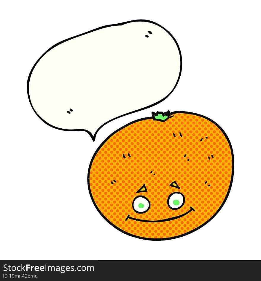 comic book speech bubble cartoon orange