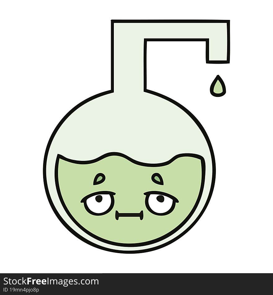 Cute Cartoon Science Experiment