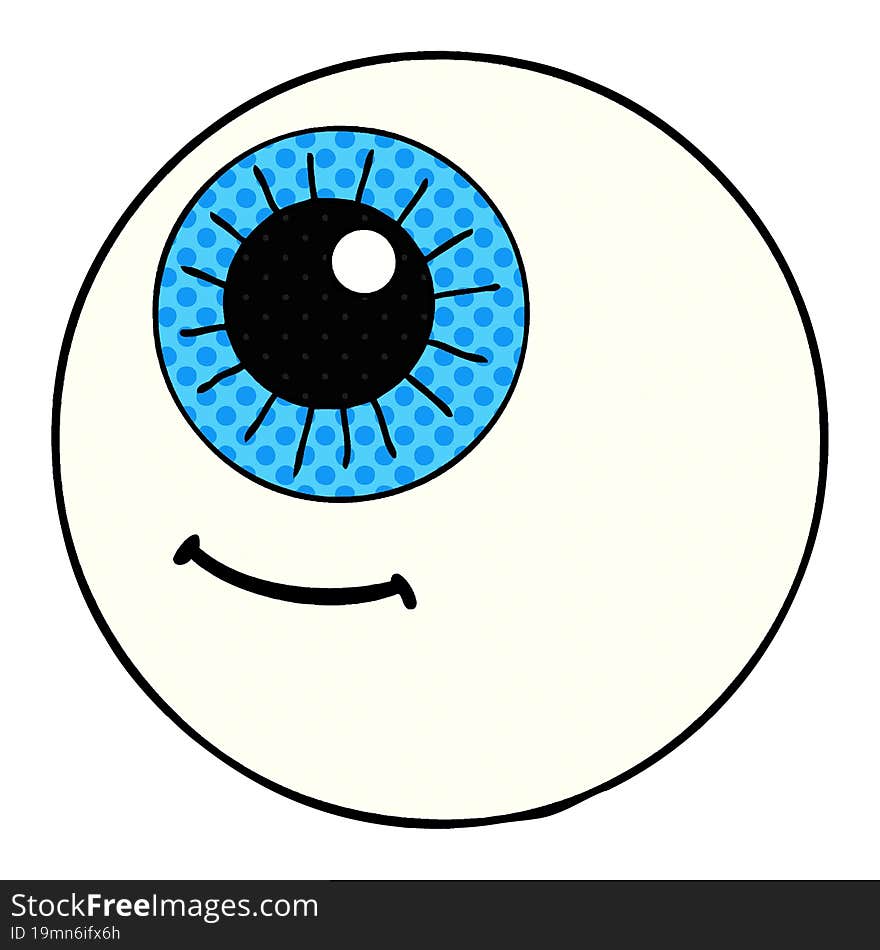 cartoon eyeball. cartoon eyeball