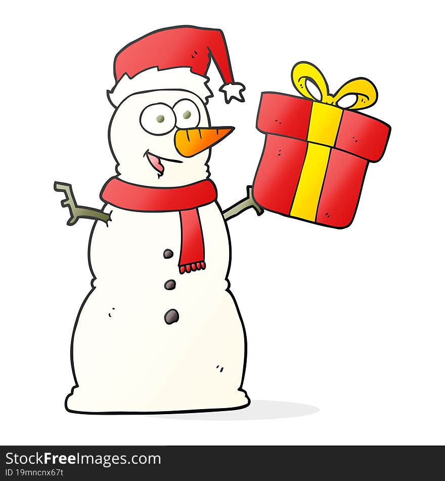 Cartoon Snowman