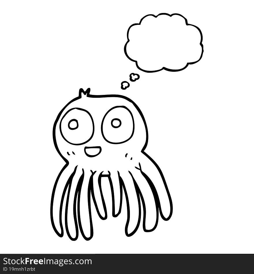 Thought Bubble Cartoon Spider