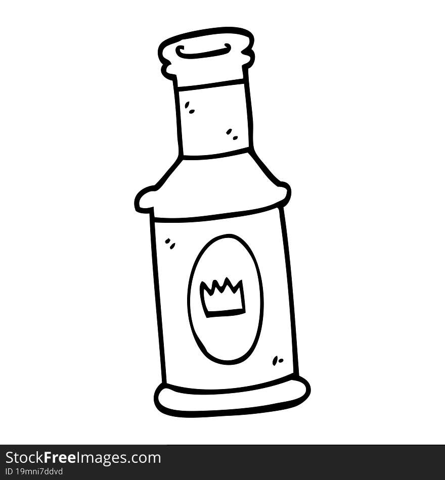 line drawing cartoon alcoholic drink