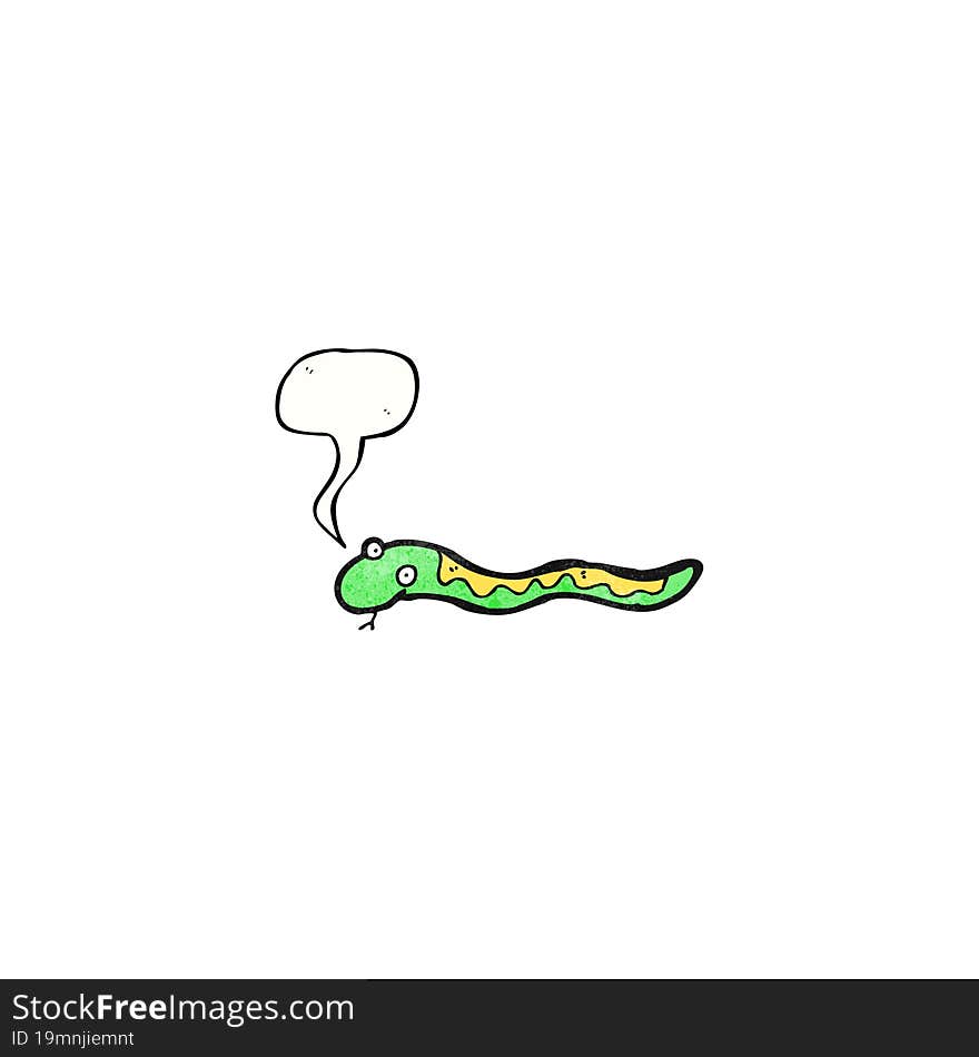 cartoon hissing snake