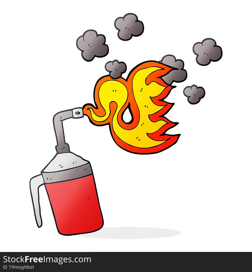 Cartoon Blow Torch