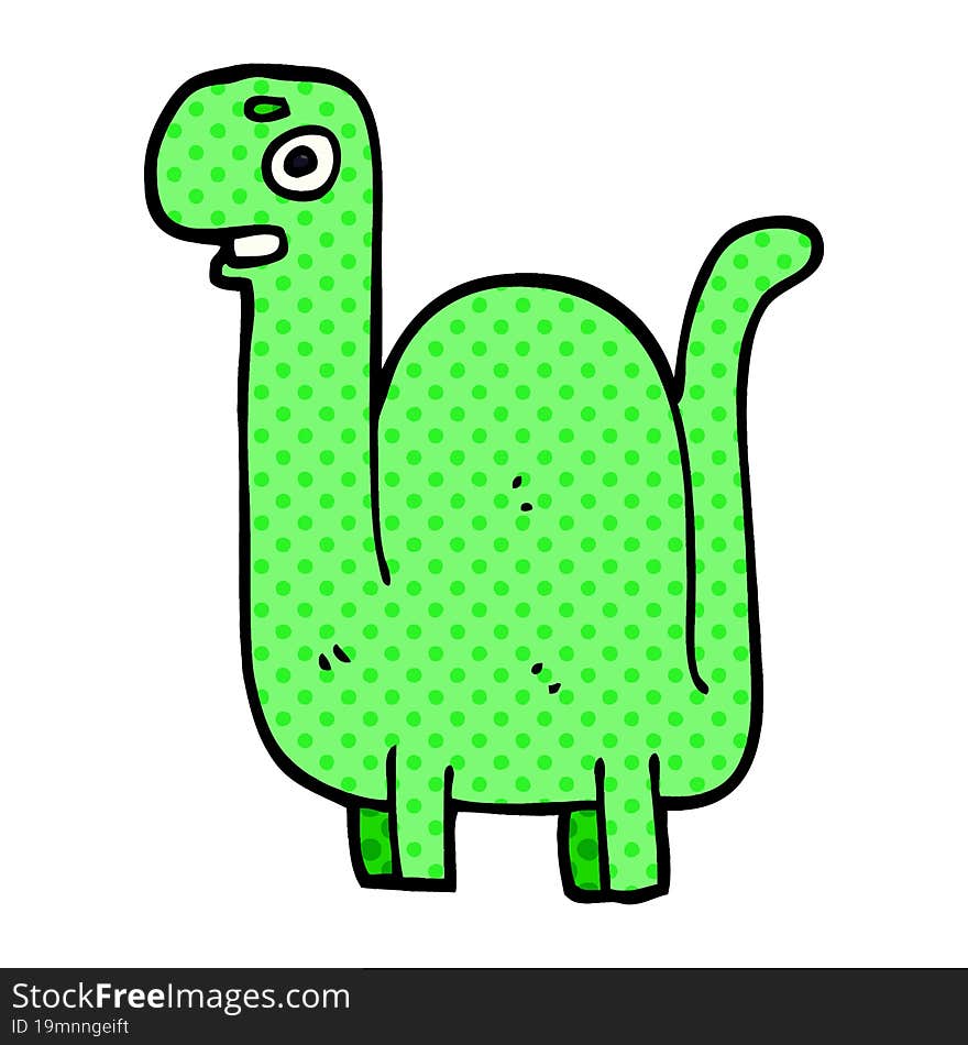 Cartoon Doodle Prehistoric Dinosaur