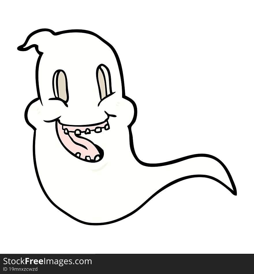 cartoon spooky ghost. cartoon spooky ghost