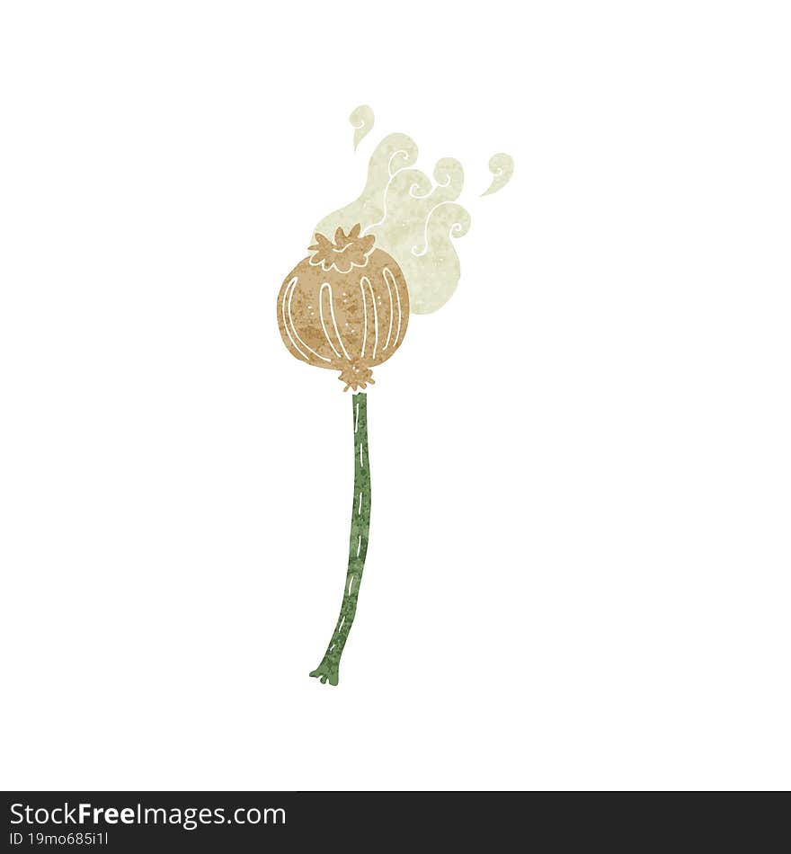 Cartoon Dried Poppy