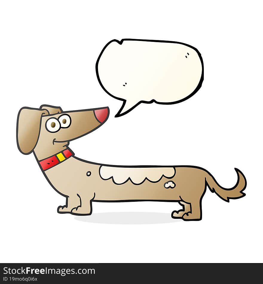 speech bubble cartoon dog