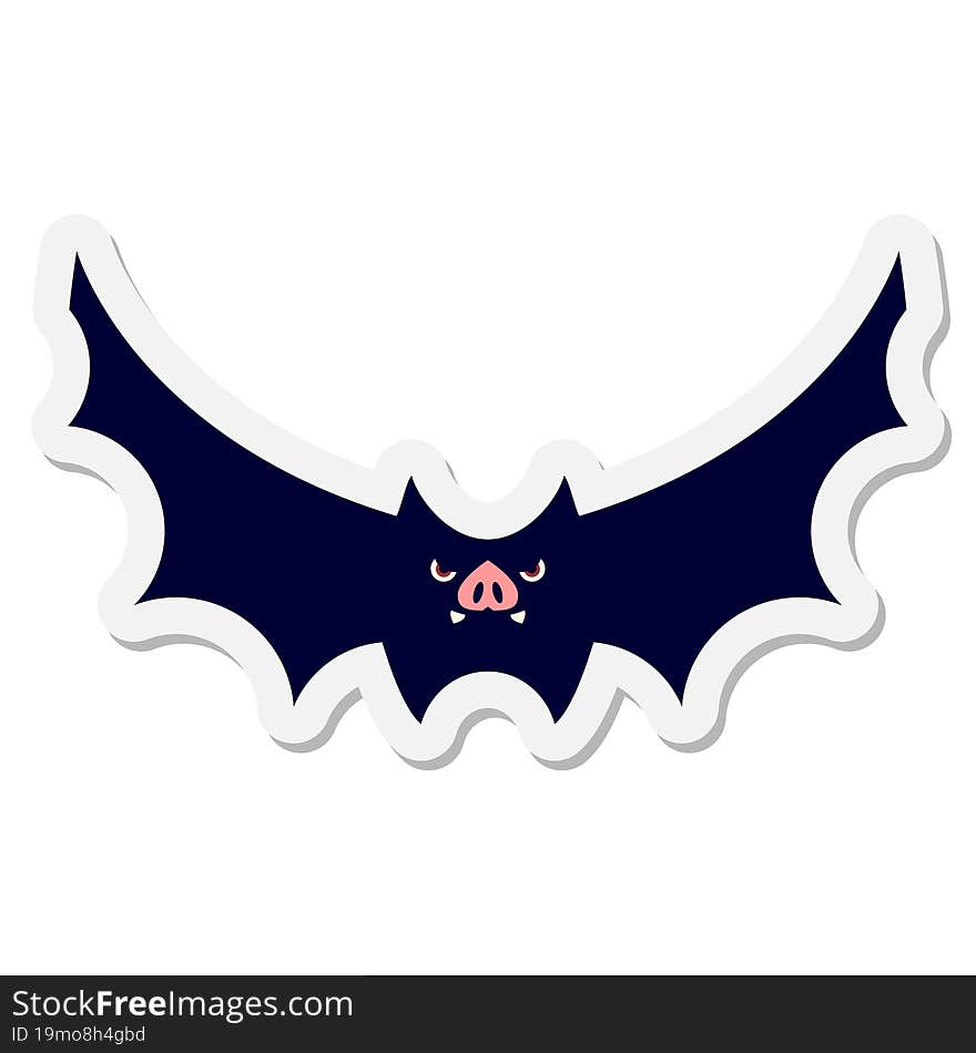 halloween bat sticker