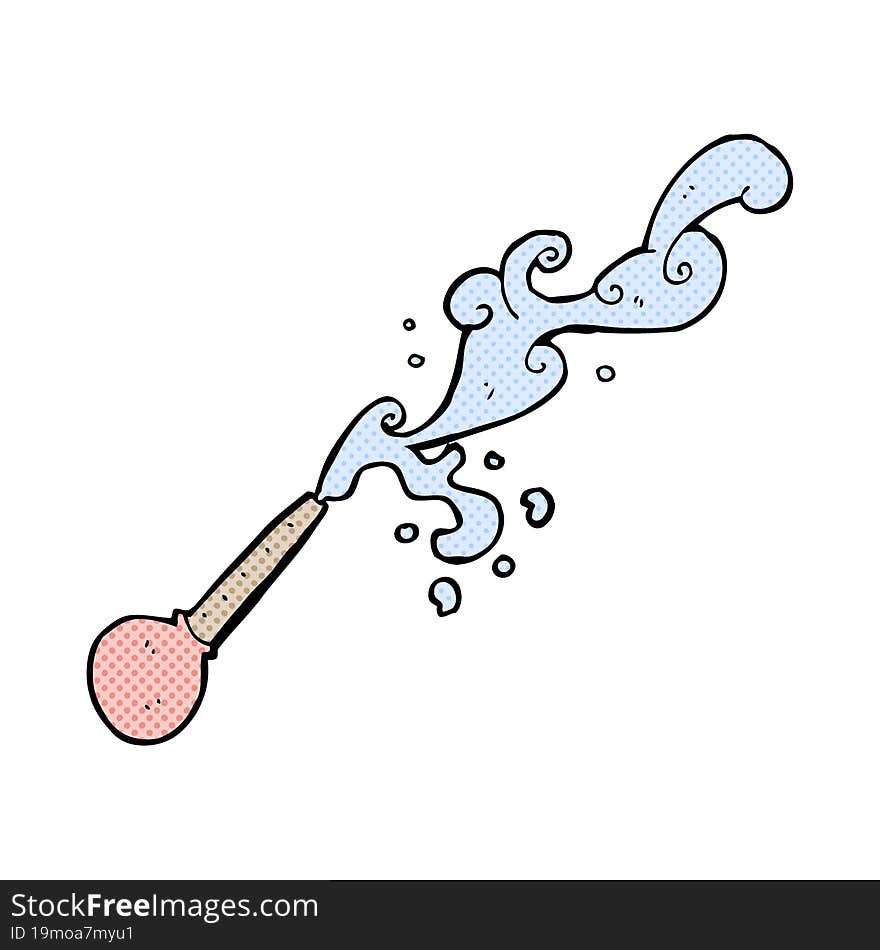 cartoon squirting pipette