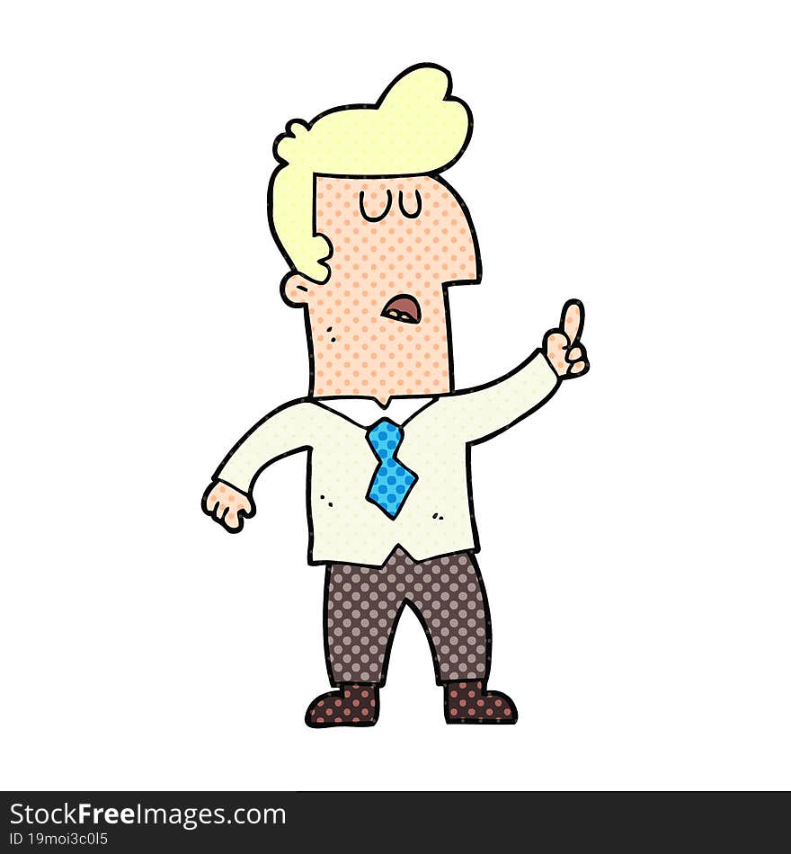 cartoon businessman