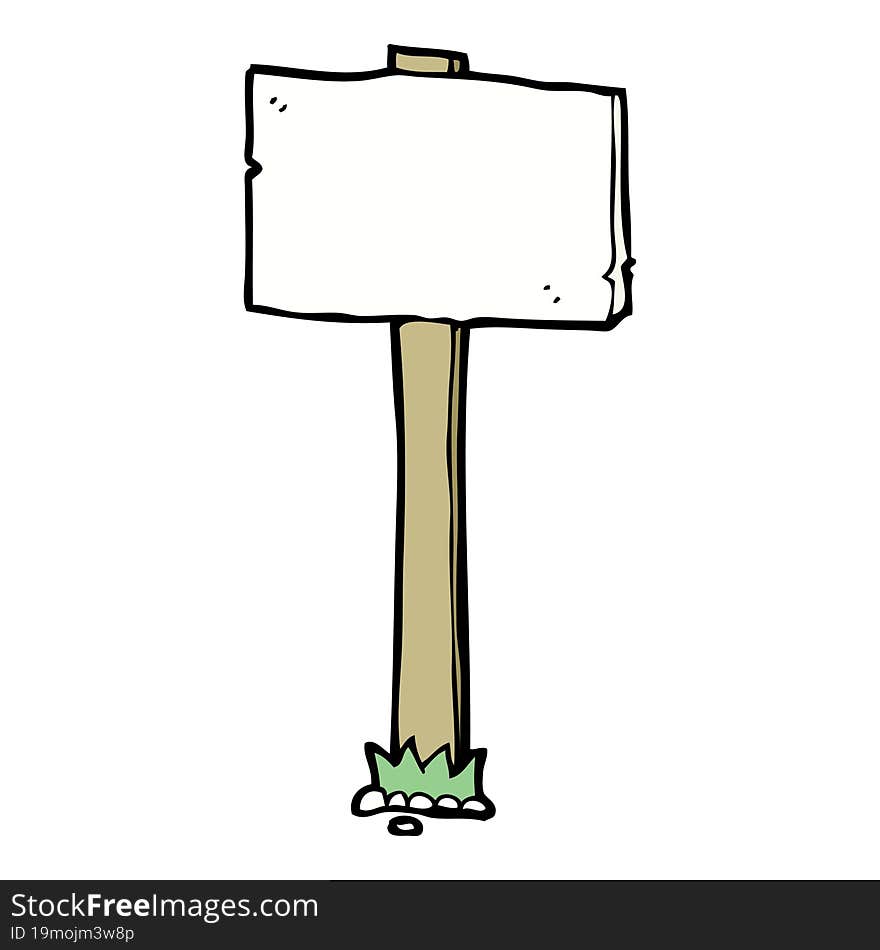 Cartoon Signpost