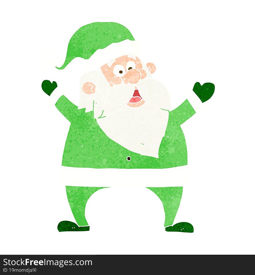 jolly santa cartoon