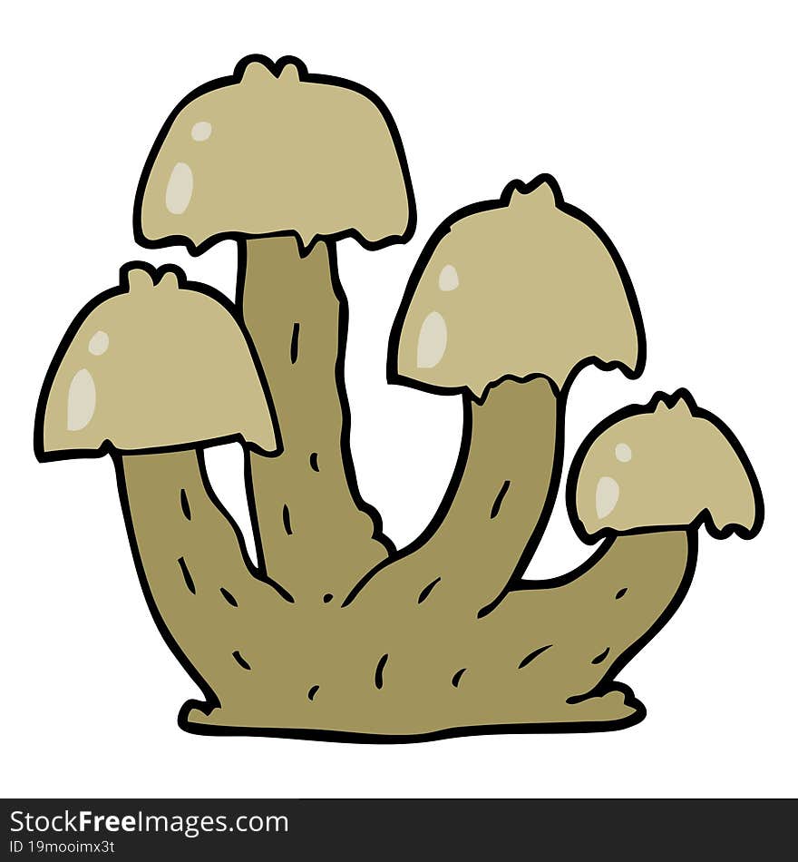 cartoon mushrooms