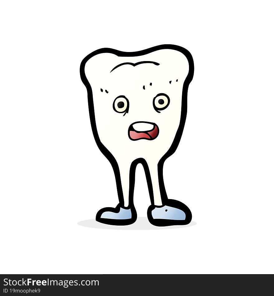 cartoon happy tooth