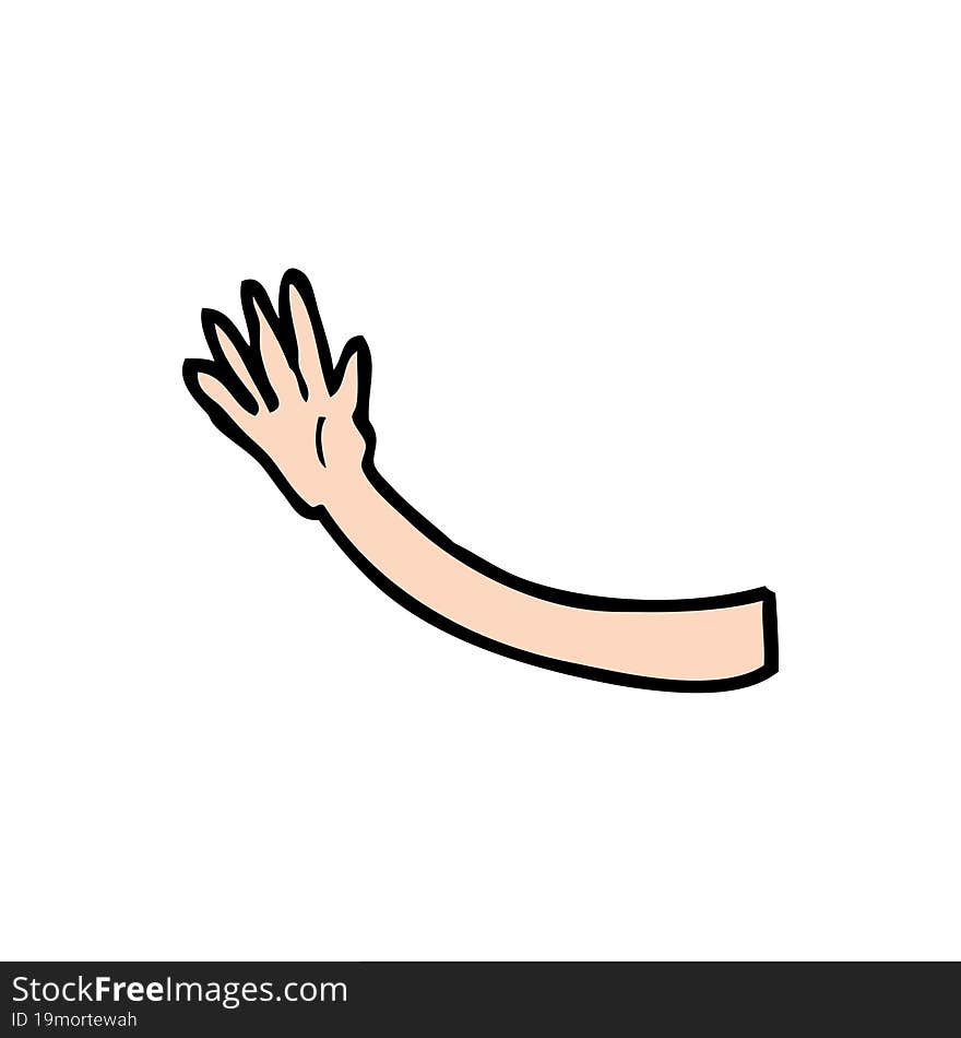 Cartoon Arm Gesture