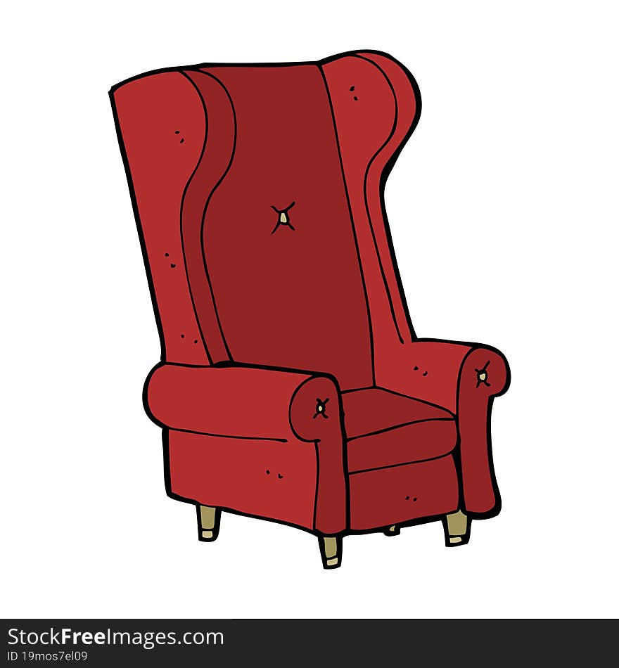 Cartoon Old Chair