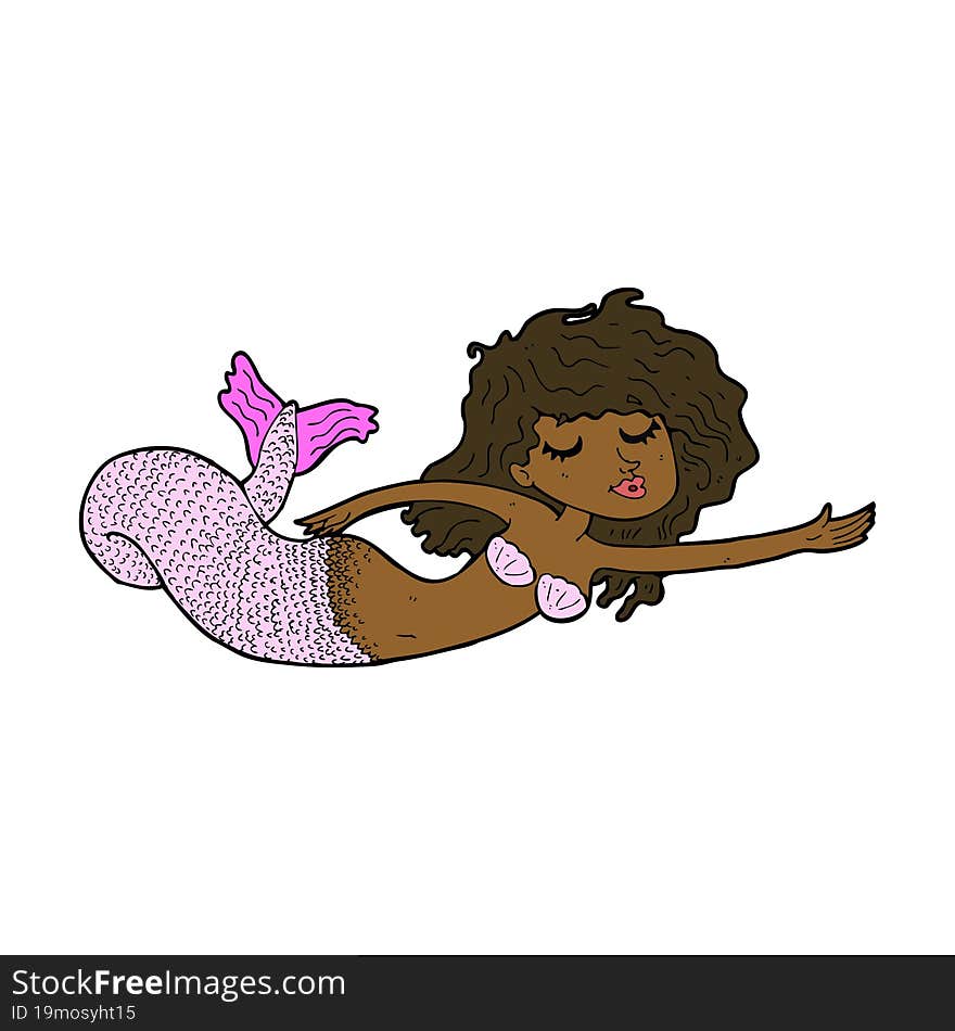 cartoon mermaid