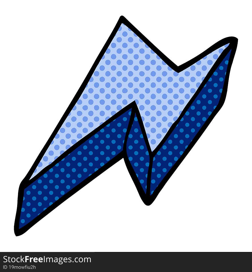 cartoon doodle decorative lightning bolt