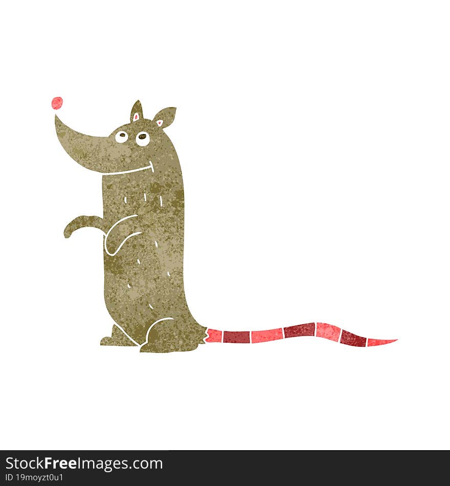 retro cartoon rat