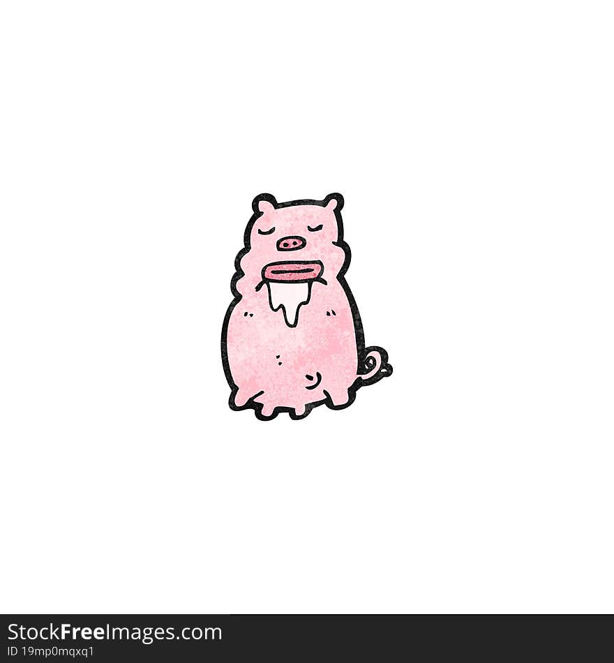 Cartoon Gross Pig