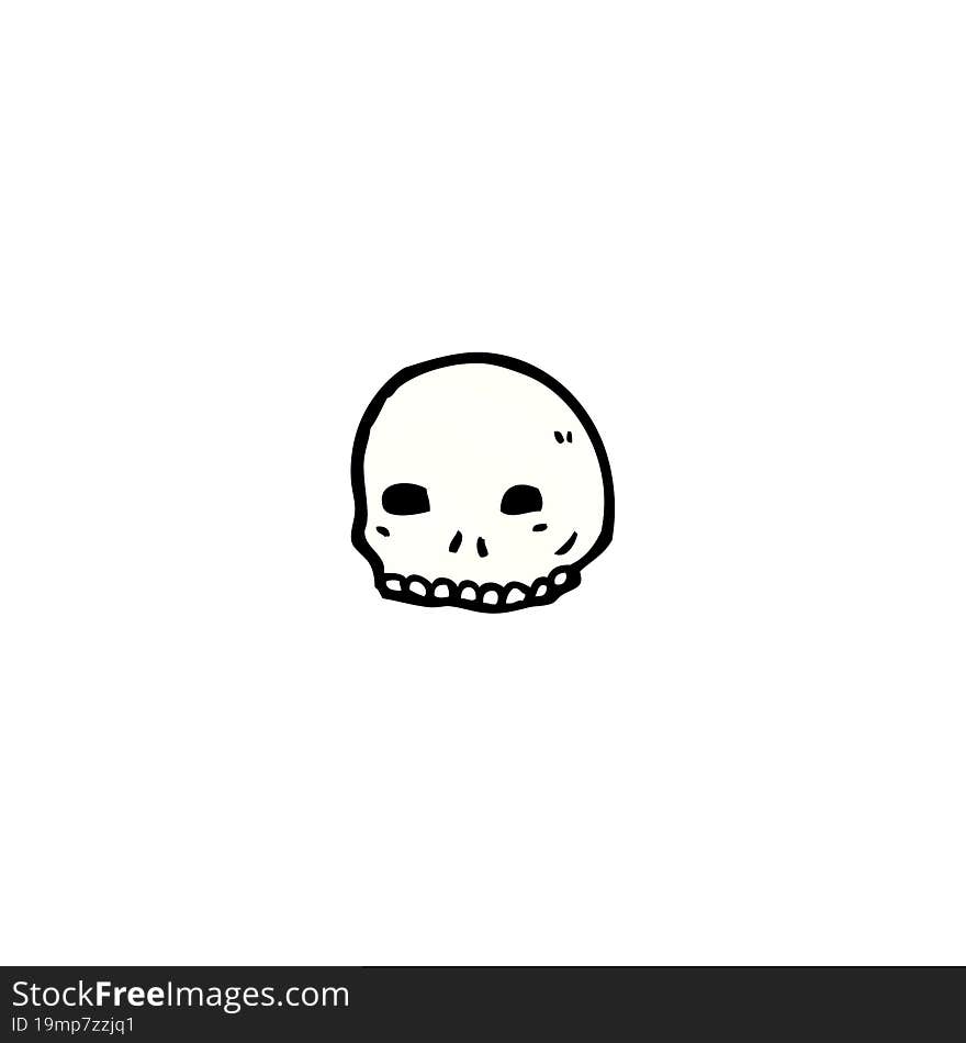 cartoon skull symbol