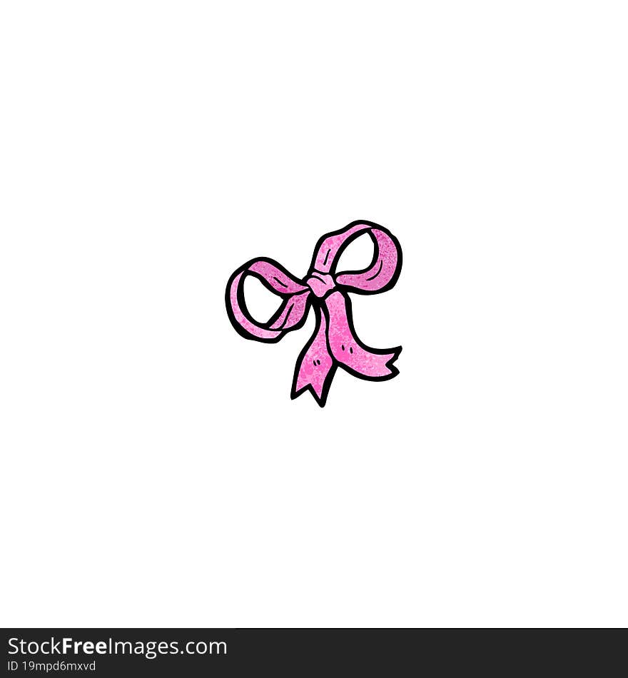 cartoon pink bow