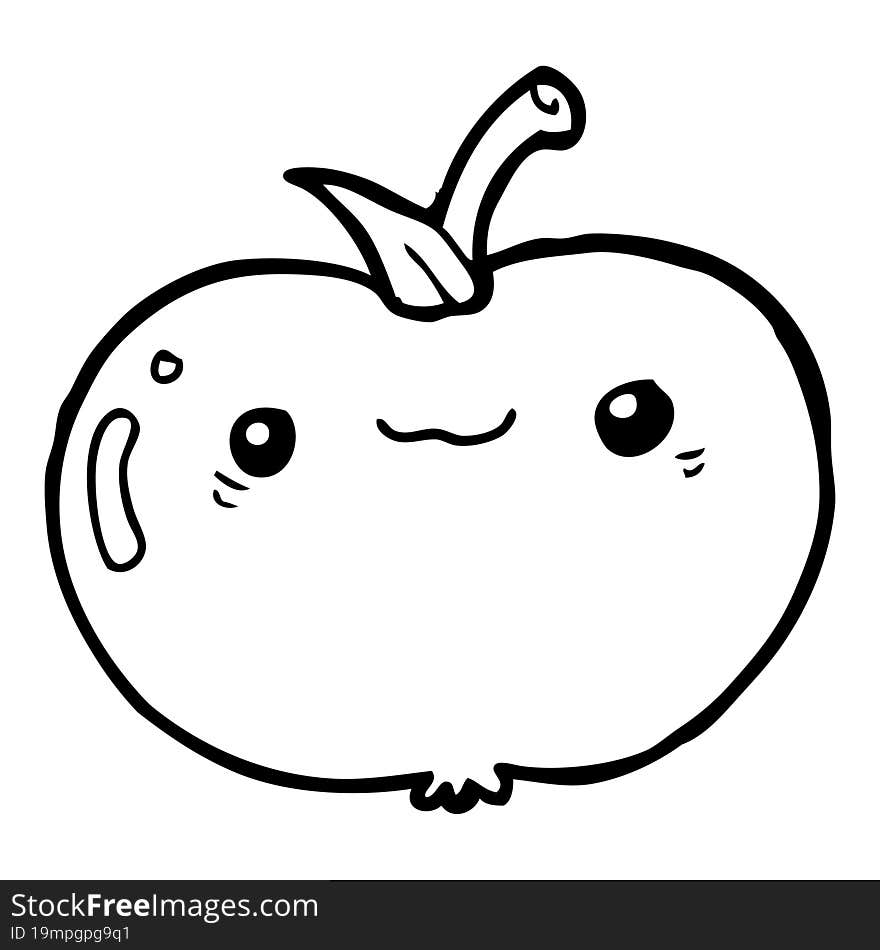 cartoon apple