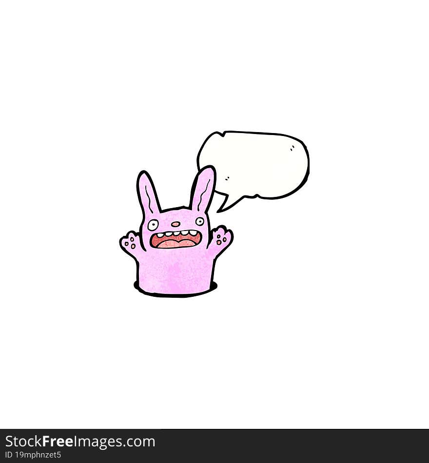 pink rabbit cartoon