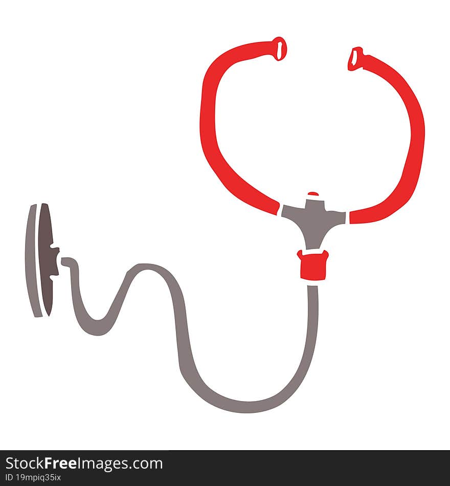 cartoon doodle stethoscope