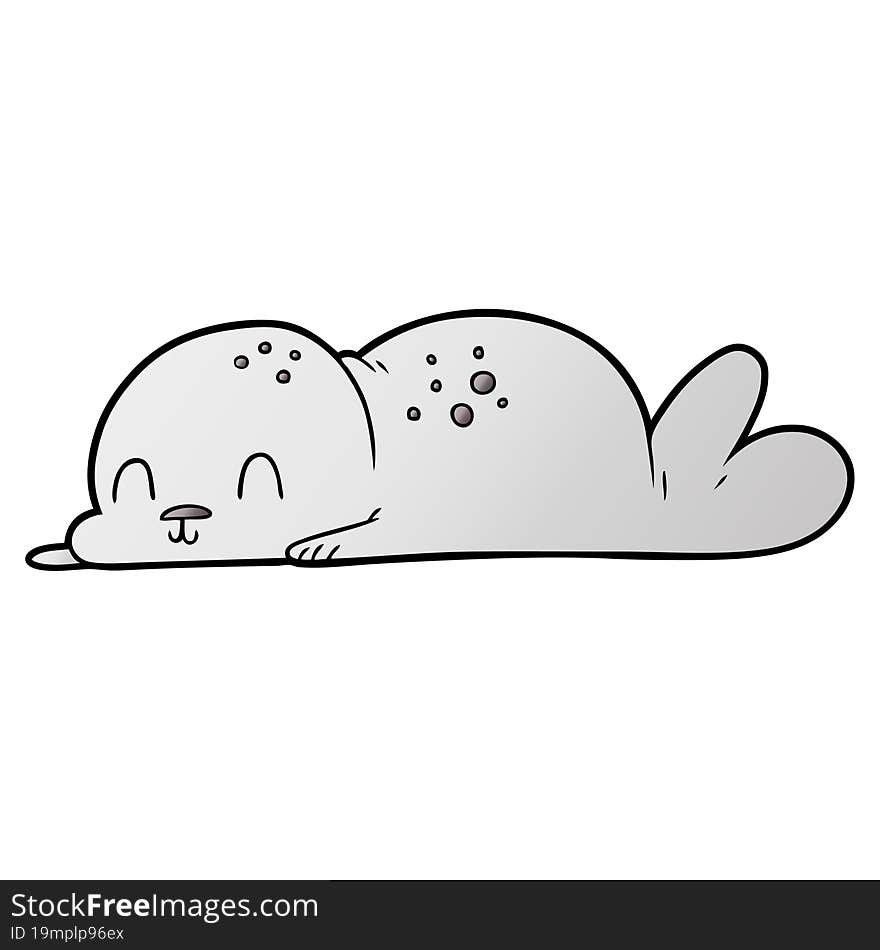 cute cartoon seal pup. cute cartoon seal pup